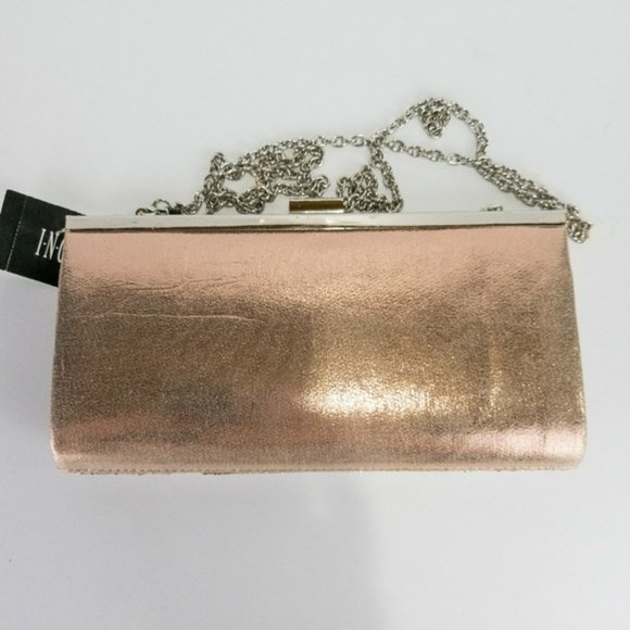 INC International Concepts Lexy Minaudiere Clutch -Rose Gold - Picture 4 of 5